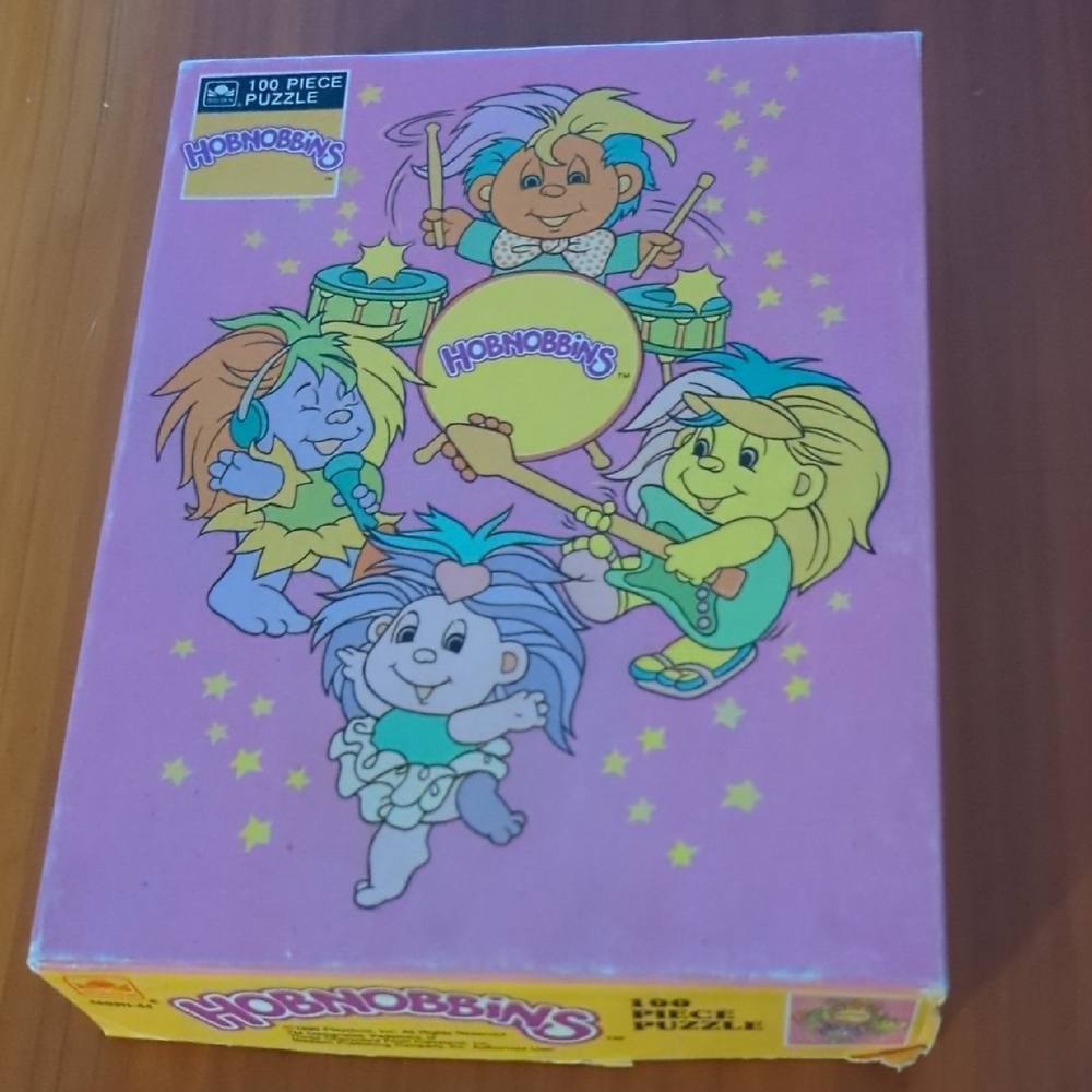 Hobnobbins 100 Piece Puzzle - Pink and Yellow
